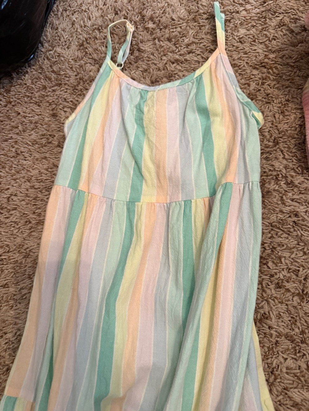 Cat & Jack Pastel Rainbow Striped Sundress